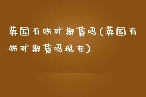 英国有铁矿期货吗(英国有铁矿期货吗现在) (https://www.njaxzs.com/) 期货直播间 第1张