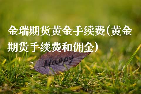 金瑞期货黄金手续费(黄金期货手续费和佣金) (https://www.njaxzs.com/) 期货投资 第1张