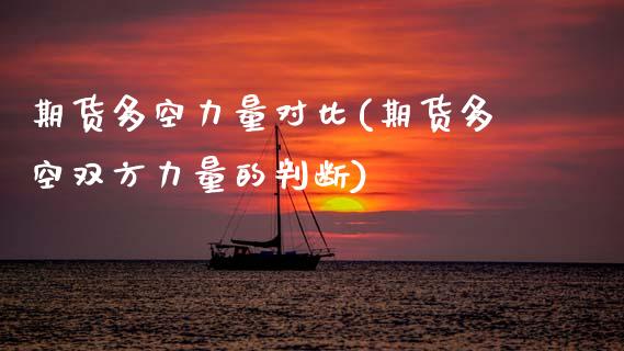 期货多空力量对比(期货多空双方力量的判断) (https://www.njaxzs.com/) 期货开户 第1张