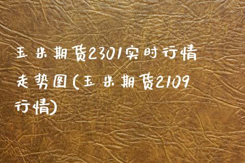 玉米期货2301实时行情走势图(玉米期货2109行情) (https://www.njaxzs.com/) 期货直播间 第1张
