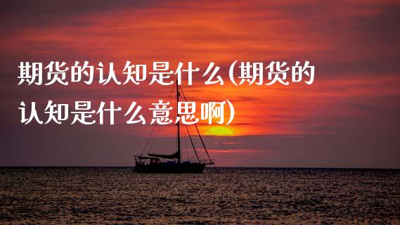 期货的认知是什么(期货的认知是什么意思啊) (https://www.njaxzs.com/) 内盘期货 第1张
