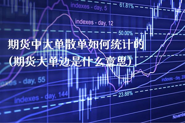 期货中大单散单如何统计的(期货大单边是什么意思) (https://www.njaxzs.com/) 黄金期货 第1张