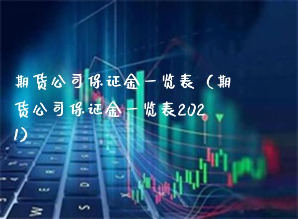 期货公司保证金一览表（期货公司保证金一览表2021） (https://www.njaxzs.com/) 期货直播间 第1张
