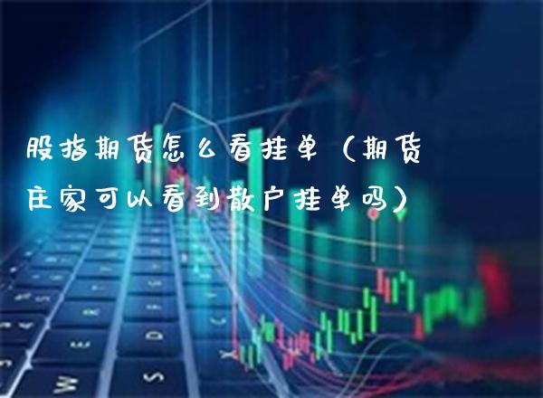 股指期货怎么看挂单（期货可以看到散户挂单吗） (https://www.njaxzs.com/) 期货行情 第1张