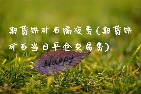 期货铁矿石隔夜费(期货铁矿石当日平仓交易费) (https://www.njaxzs.com/) 黄金期货 第1张