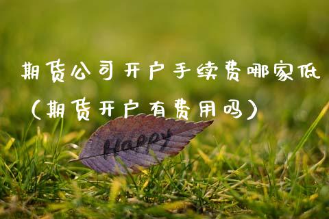 期货公司开户手续费哪家低（期货开户有费用吗） (https://www.njaxzs.com/) 期货直播间 第1张