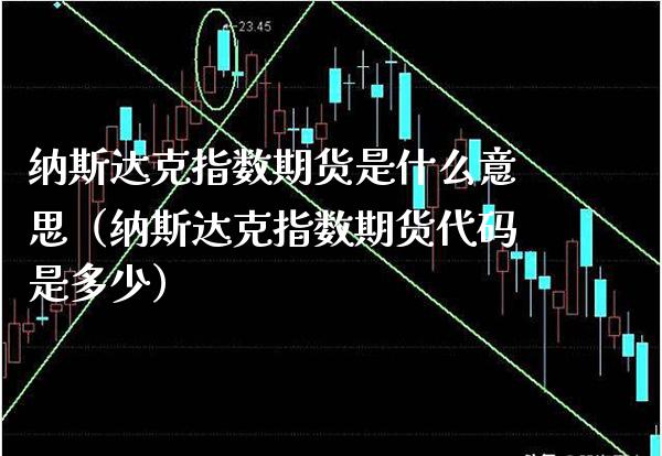 纳斯达克指数期货是什么意思（纳斯达克指数期货代码是多少） (https://www.njaxzs.com/) 期货直播间 第1张