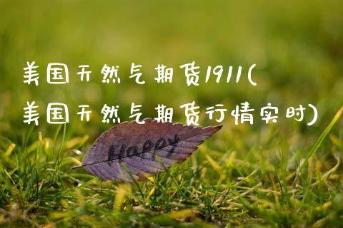 美国天然气期货1911(美国天然气期货行情实时) (https://www.njaxzs.com/) 期货行情 第1张