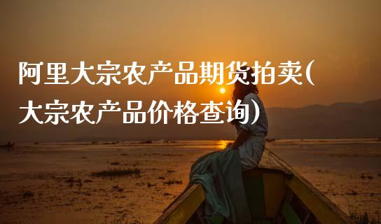 阿里大宗农产品期货拍卖(大宗农产品价格查询) (https://www.njaxzs.com/) 期货投资 第1张