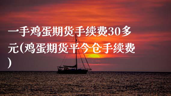 一手鸡蛋期货手续费30多元(鸡蛋期货平今仓手续费) (https://www.njaxzs.com/) 期货投资 第1张