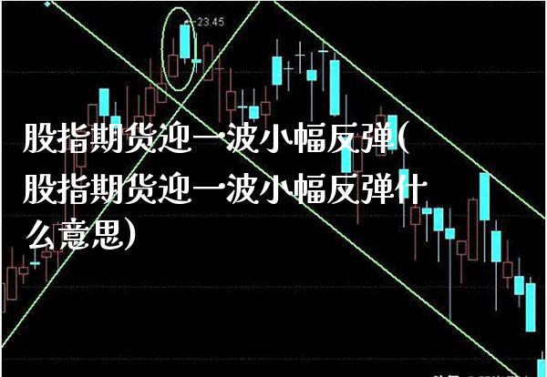 股指期货迎一波小幅反弹(股指期货迎一波小幅反弹什么意思) (https://www.njaxzs.com/) 期货行情 第1张