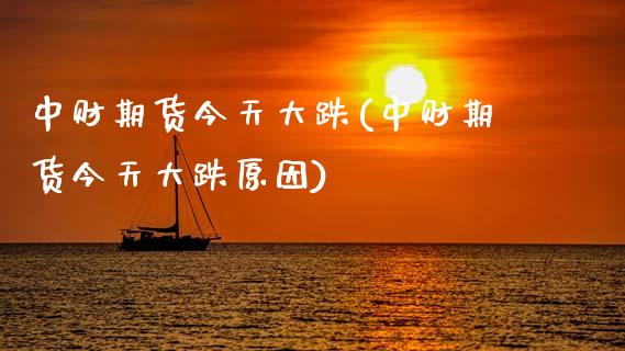 中财期货今天大跌(中财期货今天大跌原因) (https://www.njaxzs.com/) 期货行情 第1张