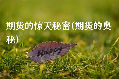 期货的惊天秘密(期货的奥秘) (https://www.njaxzs.com/) 期货行情 第1张