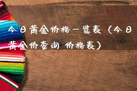 今日黄金一览表（今日黄金价查询 表） (https://www.njaxzs.com/) 期货行情 第1张