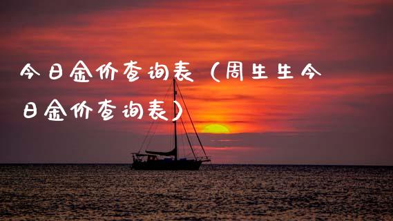 今日金价查询表（周生生今日金价查询表） (https://www.njaxzs.com/) 黄金期货 第1张