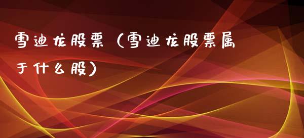 雪迪龙股票（雪迪龙股票属于什么股） (https://www.njaxzs.com/) 原油期货 第1张