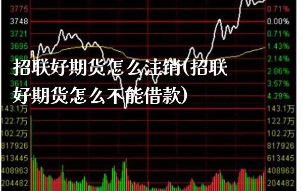 招联好期货怎么注销(招联好期货怎么不能借款) (https://www.njaxzs.com/) 期货行情 第1张