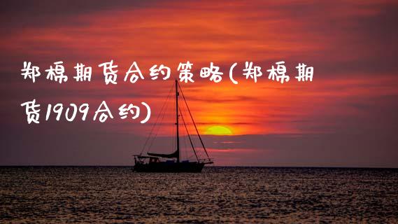 郑棉期货合约策略(郑棉期货1909合约) (https://www.njaxzs.com/) 内盘期货 第1张