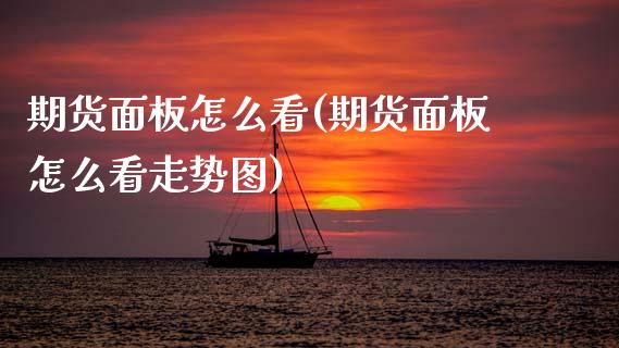 期货面板怎么看(期货面板怎么看走势图) (https://www.njaxzs.com/) 黄金期货 第1张