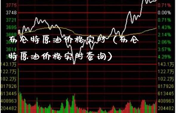 布仑特原油实时（布仑特原油实时查询） (https://www.njaxzs.com/) 期货直播间 第1张