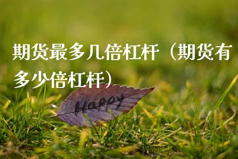 期货最多几倍杠杆（期货有多少倍杠杆） (https://www.njaxzs.com/) 期货直播间 第1张