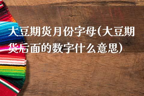 大豆期货月份字母(大豆期货后面的数字什么意思) (https://www.njaxzs.com/) 原油期货 第1张
