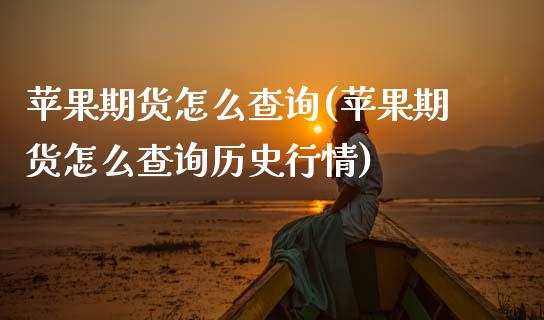 苹果期货怎么查询(苹果期货怎么查询历史行情) (https://www.njaxzs.com/) 期货行情 第1张