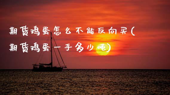 期货鸡蛋怎么不能反向买(期货鸡蛋一手多少吨) (https://www.njaxzs.com/) 期货投资 第1张