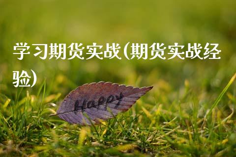 学习期货实战(期货实战经验) (https://www.njaxzs.com/) 期货行情 第1张