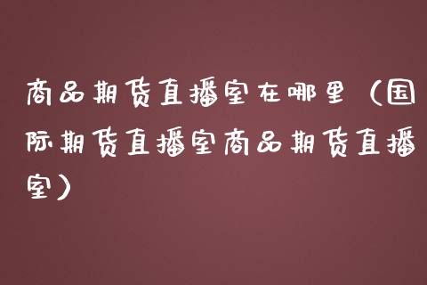 商品期货直播室在哪里(国际期货直播室商品期货直播室) 期货行情 第1张-爱新财经 商品期货直播室在哪里(国际期货直播室商品期货直播室) (https://www.njaxzs.com/) 期货行情 第1张