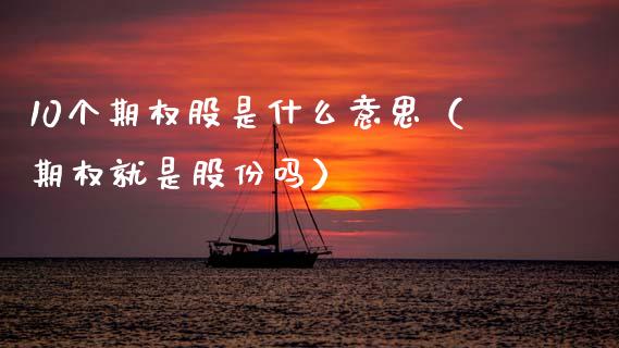 10个期权股是什么意思（期权就是股份吗） (https://www.njaxzs.com/) 内盘期货 第1张