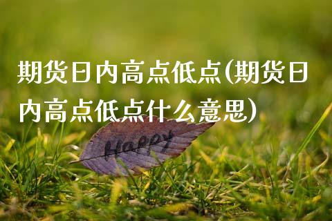 期货日内高点低点(期货日内高点低点什么意思) (https://www.njaxzs.com/) 期货直播间 第1张