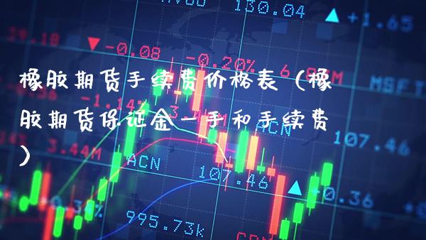 橡胶期货手续费表（橡胶期货保证金一手和手续费） (https://www.njaxzs.com/) 内盘期货 第1张