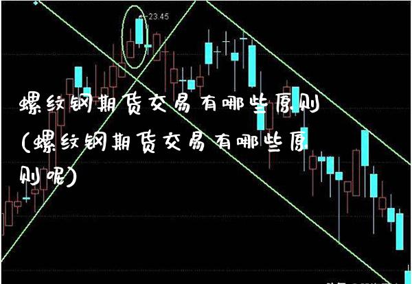 螺纹钢期货交易有哪些原则(螺纹钢期货交易有哪些原则呢) (https://www.njaxzs.com/) 期货行情 第1张