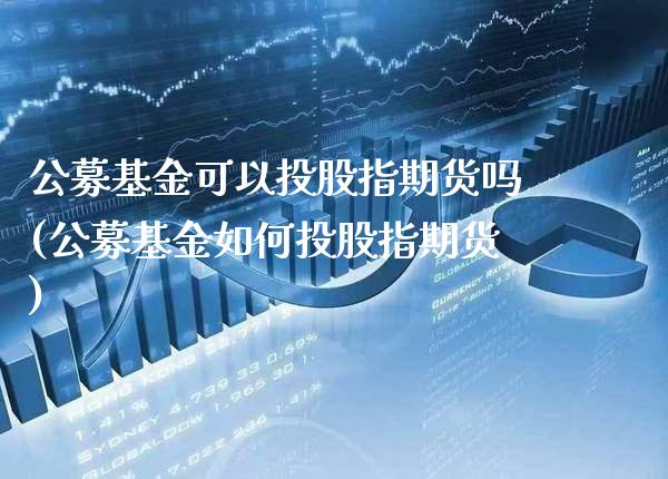 公募基金可以投股指期货吗(公募基金如何投股指期货) (https://www.njaxzs.com/) 期货开户 第1张