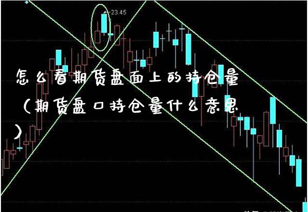 怎么看期货盘面上的持仓量（期货持仓量什么意思） (https://www.njaxzs.com/) 期货直播间 第1张