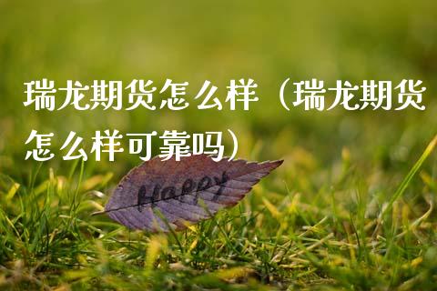 瑞龙期货怎么样（瑞龙期货怎么样可靠吗） (https://www.njaxzs.com/) 内盘期货 第1张