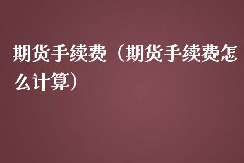 期货手续费（期货手续费怎么计算） (https://www.njaxzs.com/) 期货行情 第1张