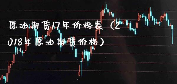 原油期货17年表（2018年原油期货） (https://www.njaxzs.com/) 期货直播间 第1张