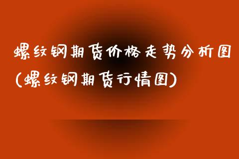 螺纹钢期货价格走势分析图(螺纹钢期货行情图) (https://www.njaxzs.com/) 期货直播间 第1张