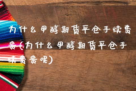 为什么甲醇期货平仓手续费贵(为什么甲醇期货平仓手续费贵呢) 内盘期货 第1张-爱新财经 为什么甲醇期货平仓手续费贵(为什么甲醇期货平仓手续费贵呢) (https://www.njaxzs.com/) 内盘期货 第1张