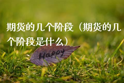 期货的几个阶段（期货的几个阶段是什么） (https://www.njaxzs.com/) 黄金期货 第1张