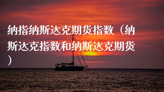 纳指纳斯达克期货指数（纳斯达克指数和纳斯达克期货） (https://www.njaxzs.com/) 期货直播间 第1张