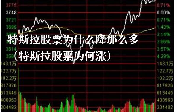 特斯拉股票为什么降那么多（特斯拉股票为何涨） (https://www.njaxzs.com/) 期货直播间 第1张