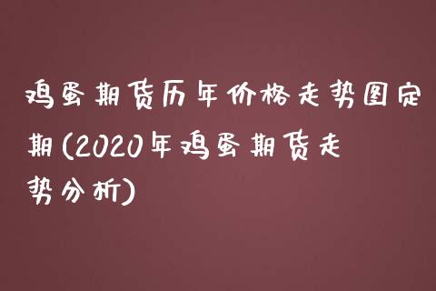 鸡蛋期货历年价格走势图定期(2020年鸡蛋期货走势分析) (https://www.njaxzs.com/) 期货开户 第1张